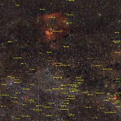 Nebula und Cluster in Cepheus-Grid Nebula and Cluster in Cepheus,Canon EOS6Da EF200 ISO800 3 Panelmosaik a‘300min iEQ30Pro , Gahberg 202111- 12