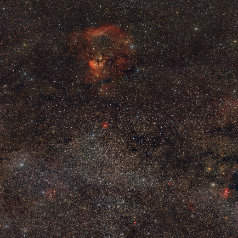 Nebula und Cluster in Cepheus Nebula and Cluster in Cepheus,Canon EOS6Da EF200 ISO800 3 Panelmosaik a‘300min iEQ30Pro , Gahberg 202111- 12