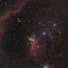 Orions Belt Orion`s Belt Canon EOS6Da EF200 f3,2 ISO800 48 x 240s 192min iEQ30Pro Gahberg 20200220