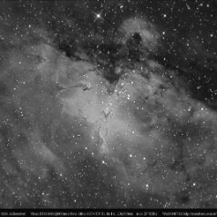 H-alpha - black an white