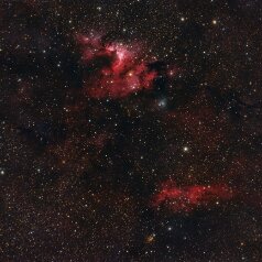 SH2-155.SH2-154-in-Cepheus SH2-155, SH2-154 in Cepheus, Redcat71, IMX571C, Gain 0, Offset 100, 88x300s L-extreme 140x300s total19h, iEQ30Pro, Gahberg 20250920-1106