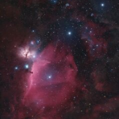 Orions-Belt Orion‘s Belt, Redcat71, IMX571C, Gain 0, Offset 100 34x300s L-extreme 275x300s total 7,4h 2 Panel Mosaic, iEQ30Pro, Gahberg 202250121- 0302