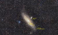 M31 EF200 EOS6Da-Grid M31 Andromedagalaxie, Canon EOS6Da EF200 @f4 ISO1600 795min iEQ30Pro,Gahberg 20201019 - 1107