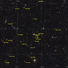 M102, NGC5907, 5879 wiedefield-Grid M102, NGC5907 in Draco Canon EOS6Da Takahashi Epsilon 130D ISO1600,120 x 300s total10h ASA DDM85