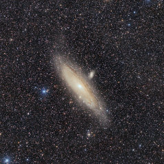 M31 EF200 EOS6Da-Crop M31 Andromedagalaxie, Canon EOS6Da EF200 @f4 ISO1600 795min iEQ30Pro,Gahberg 20201019 - 1107