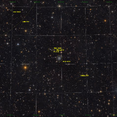 NGC 2805, 2820, 2814 in Ursa Major Widefield-Grid NGC 2805, 2814, 2820 in Ursa Major,Takahashi Epsilon 130D, DSPro 26900C, Gain 0, Offset 100 200 x 300s total16,7h ASA DDM85, Gahberg 20220301-0503