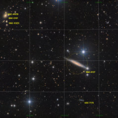 NGC 4157 and 4187 in Ursa Major-Grid NGC 4157, 4187 in Ursa Major,ASAN10 Trius 694 L 467min, ASK8 Trius 694 RGB a‘ 308min total 17,6h, Gahberg 20220327 -0328