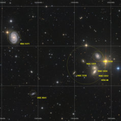 NGC5371, 5353 HCG68-Grid NGC 5371, NGC5353 Group in Canes Venatici, ASAN10 Trius 694 L717min, ASK8 Trius 694 RGB a‘117min, Gahberg 20210404-0414