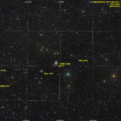 M53 - Grid Ef200 6Da M53, NGC5053, M64 in Coma Berenices, Canon EOS6Da EF200 ISO800 73x 240s total 292min, iEQ30Pro