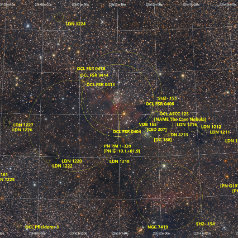 20190904 Sh2-155 Esprit EOS6D-Grid Sh2-161, Sh2-155, VDB155 in Cepheus, Esprit 80-400, Canon EOS6D ISO 1600 800min, Gahberg 20190903 - 0905