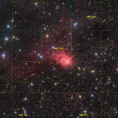 20230818-NGC7538-Grid NGC7538 in Cepheus,ASAN10 Trius 694 L350min, ASK8 Trius 694 RGB a‘ 110min,Gahberg 20230818