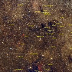 LDN800-Grid Sh2-90&93, LDN800 in Vulpecula Canon EOS6Da Takahashi Epsilon 130D ISO1600 96 x 400s 10,7h ASA DDM85 Gahberg 20210709-0713