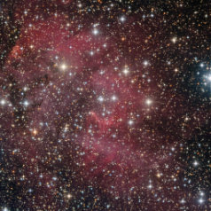 Sh2-132 Der Emissionsnebel Sharples 132 in LRGB aufgenommen im September 2016. Die Luminanzaufnahmen wurden mit den ASAN10 mit Televue Paracorr bei 1050mm Brennweite...