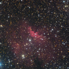 Sh2-135 Sh2-135 in Cepheus ASA N10“ @1050mm Paracorr Trius 694 L 550min ASK8“ @540mm SXV-H9 RGB 183/83/183min Gahberg 20150813