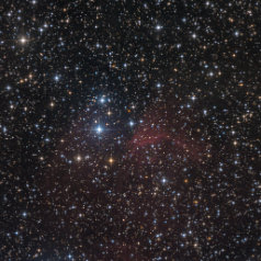 Sharpless-Sh2-225-in-Auriga Sh2-225 in Auriga ASA N10“ @1050mm Paracorr Trius 694 L 383min Ha 242 min ASK8“ @540mm SXV-H9 RGB a‘130min auf Gemini G42 Gahberg