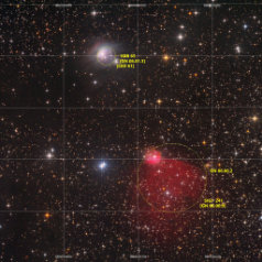 VDB65 SH2-241-Grid VDB65, SH2-241 in Auriga, ASAN10 Trius 694 L342min Ha7nm 517min, ASK8 Trius 694 RGB a‘ 104min, Gahberg 20201107 - 1118