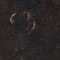 Veilnebula-in-Cygnus Veil nebula in Cygnus, Canon EOS6Da EF200 ISO1600 80x5 min iEQ30Pro, Gahberg 20230821