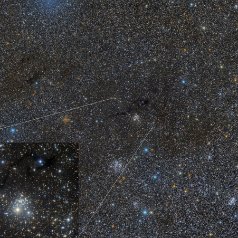 Clusters in Cassiopeia Die Lage von NGC654